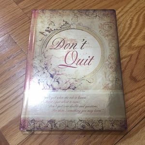 **Don’t Quit Positive Thinking Notebook Diary